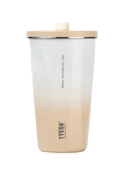 Tyeso Candy Tumbler Vakumlu Paslanmaz Çelik Termos 600 ML - Gri