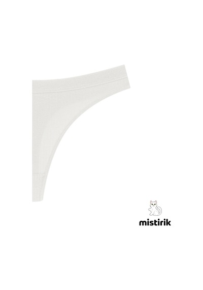 Paulo Model Fitilli Tanga Slip Iz Belli Etmez Külot Ekru Renk Ekru