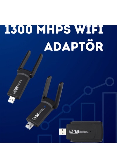 Ac1200 Usb Wifi Adaptör 1200 Mbps Çift Bant Kablosuz Ağ Adaptörü