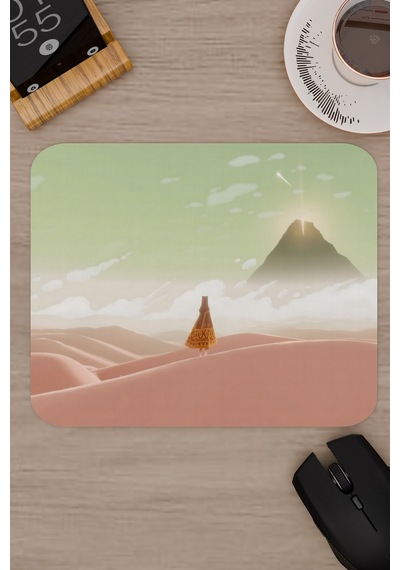 Journey Kaymaz Dikişli Kauçuk Oyuncu Mousepad V1 - 22x18 Gaming Mouse Pad Fare Altlığı