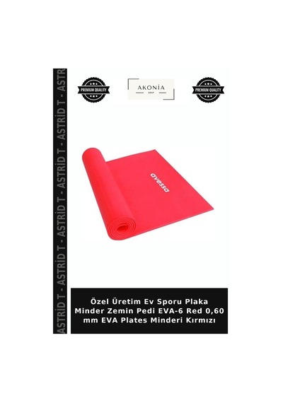 Özel Üretim Ev Sporu Plaka Minder Zemin Pedi Eva-6 Red 0,60 Mm Eva Plates Minderi Kırmızı