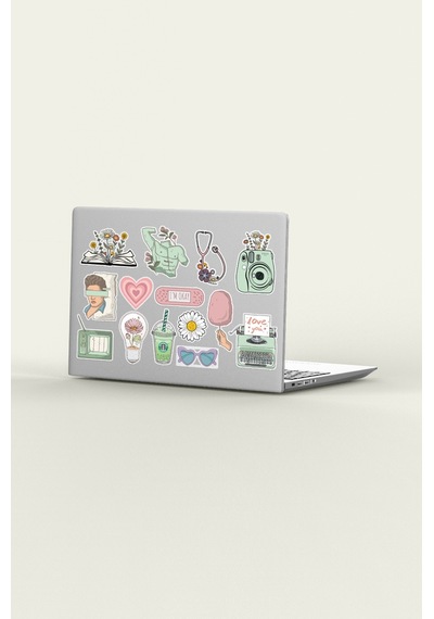 Vintage Karışık Tasarımlı A5 Stickers Çıkartma Pytkstk067