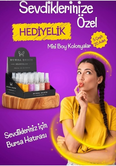 Bursa Şehir Kolonyaları Prusa Ad Olympum Sprey Kolonya Seti 20 Adet 09820593