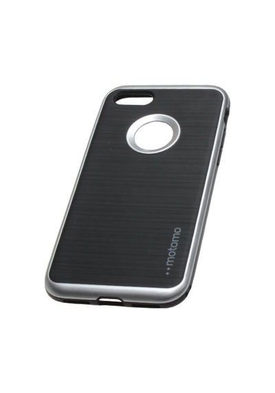 Zore Apple Uyumlu iPhone 7 İle Motomo Silikon Kılıf Light Silver