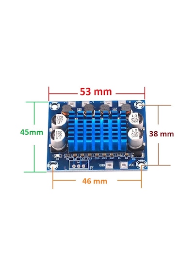 2X30 Watt Tpa3110 Amfi Devresi Dijital Amplifikatör 2X30W Xh-A232