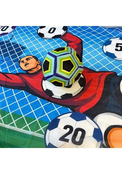 Vur Yapıştır Çocuk Futbol Hedef Oyunu Cırt Cırtlı Kaleci Puanlı Skor Panosu Ve Top Seti Ev İçi