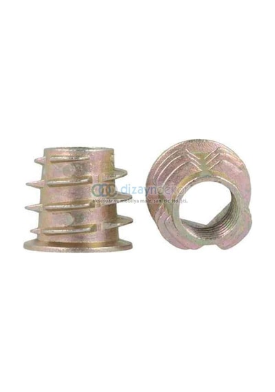 M8 14,5x13 Mm. Zamak Metal Dübel-30 Adet