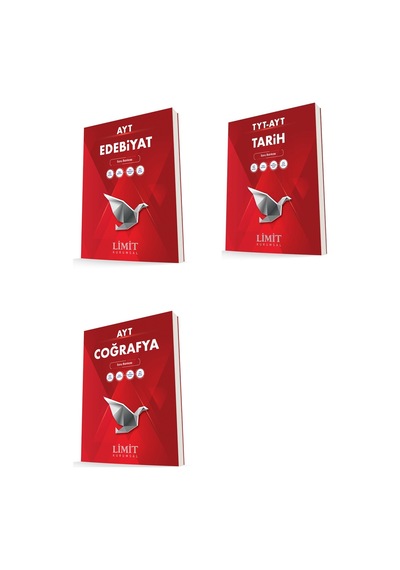 Limit Kurumsal Ayt Edebiyat + Tarih + Coğrafya Soru Bankası Seti 3 Kitap