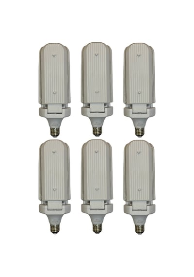 6 Adet Sorti 30w 270w Beyaz Işık E27 Duylu Kalın Duy Led Pervane Ampul