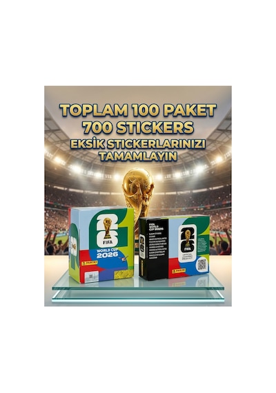 Fıfa World Cup 2026 Resmi Sticker Paketi 100 Paket