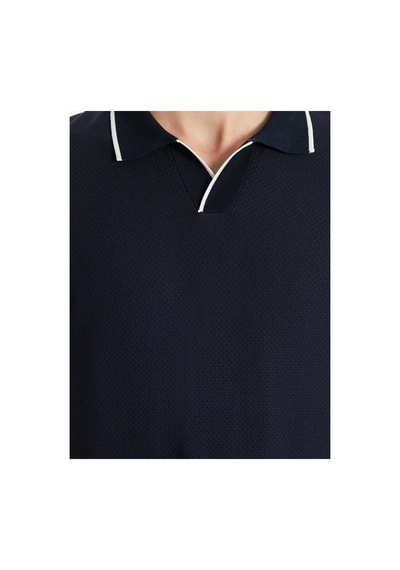 LC Waikiki Southblue Lacivert Polo Yaka Kısa Kollu Erkek Triko Kazak Navy