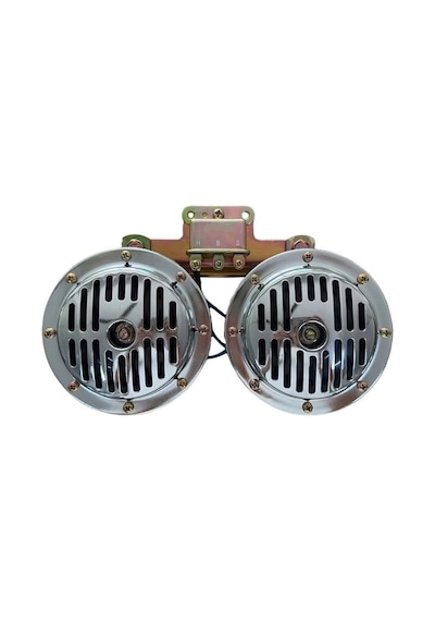 Space Dı Dıt Korna 12v Roleli Super Ton Büyük 13mm Nikel Set / Ssko64 O A303042024