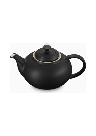 Le Creuset Paslanmaz Çelik Süzgeçli Seramik Çaydanlık, 1.3l Siyah