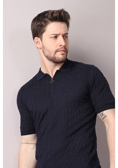 Ferraro Lacivert Polo Yaka Fermuarlı Erkek Pamuk Triko T-Shirt-Lacivert (417942663) Lacivert Ferraro Lacivert Polo Yaka Fermuarlı Erkek Pamuk Triko T-Shirt-Lacivert (417942663) Lacivert