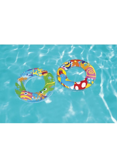 Bestway Deniz Dünyası Simit 56cm Balık Çok Renkli