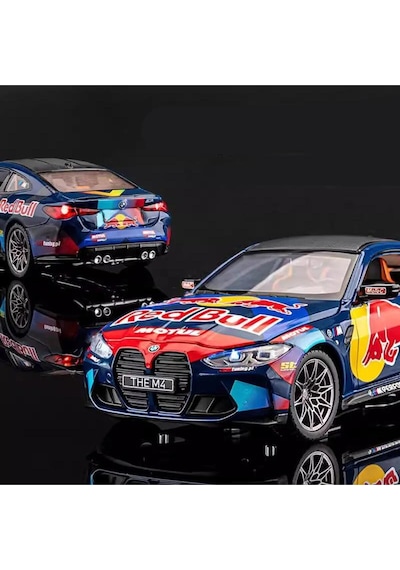 Scowetto Bmw M4 Diecast Model Araba Bmw M4 Redbull Yarış Arabası