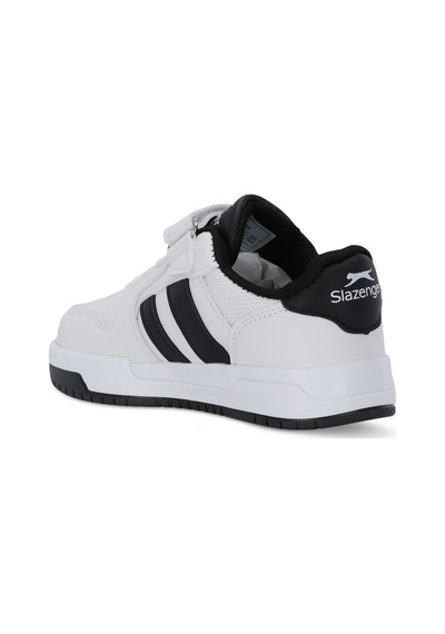 Slazenger Craft I Unisex Çocuk Cırtlı Beyaz / Siyah Günlük Spor Ayakkabısı Beyaz - Siyah