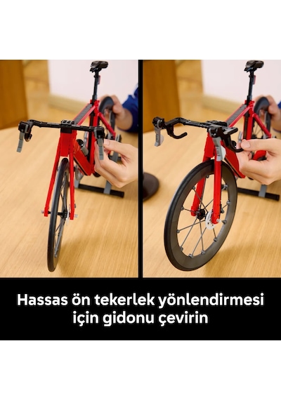 LEGO® Icons Yol Bisikleti 11380 - Yetişkinler için Vites Mekanizması ve Fren Kaliperleri İçeren Model Yapım Seti (1015 Parça)