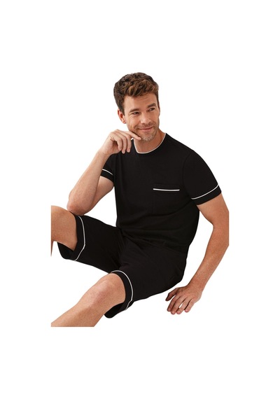 Arnetta Ar3674-s Erkek Şortlu Pijama Takımı Siyah - 929052765 Siyah - 929052765 Siyah