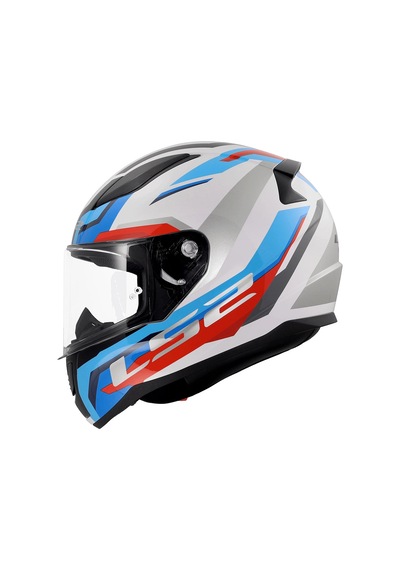 Ls2 Rapıd 2 Hyper Beyaz-mavi-kırmızı Kapalı Kask
