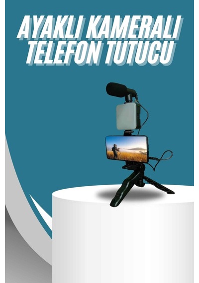 Northcity Video Making Kit Telefon Tutucu Vlog Mini Led Işıklı - Mobil Çekim Seti