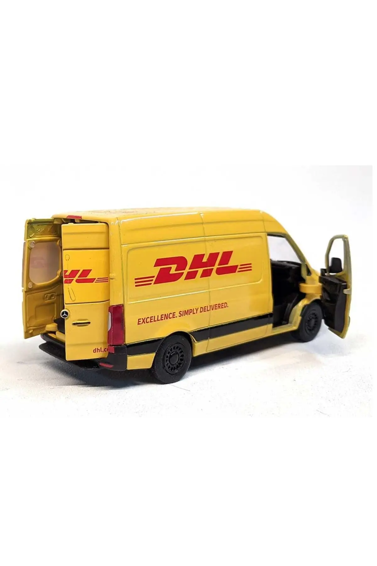 Kinsmart Çek Bırak Mercedes-benz Sprinter Dhl Sarı