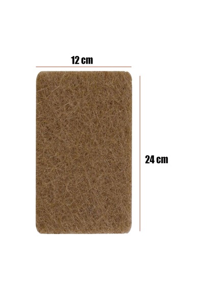 Yapışkanlı Dikdörtgen Mobilya Ayak Koruyucu Keçe 240x120 Mm Kaydırmaz Zemin Çizmez Keçesi Kahverengi