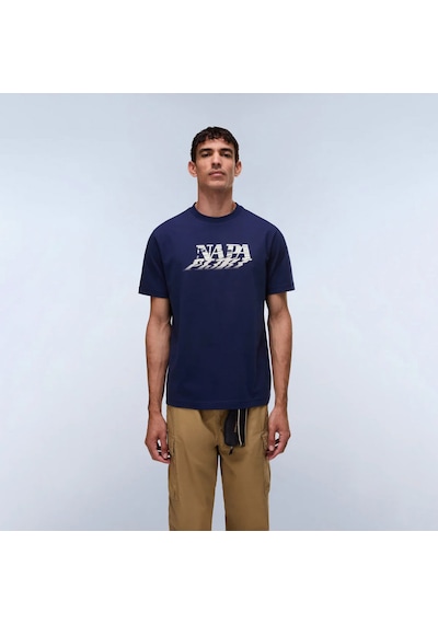 Napapijri S-lodestar Erkek Lacivert T-shirt Np0a4fgyb2q1