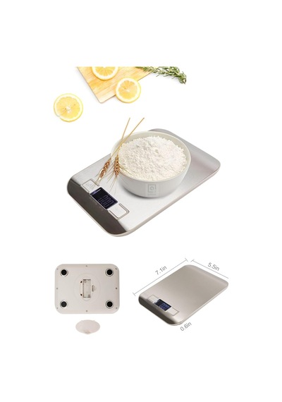 Dijital Gıda Ölçeği Paslanmaz Çelik 1gr- 5 Kg Hassas Ölçek Lcd Ekran Diyet Ölçü Mutfak Terazisi Diğer 43655270