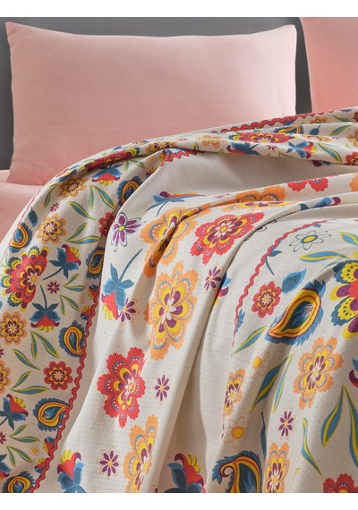 Loyal Home Çift Kişilik 4 Parça Pike Takımı 200x240 Cm Pembe