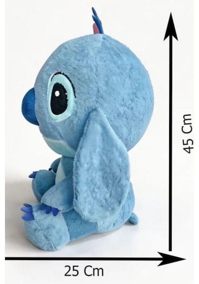 60 Cm Büyük Boy Stitch Peluş Oyuncak Sevimli, Yumuşacık Hediye & Koleksiyon Ürünü Mavi