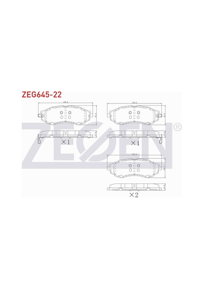 Chevrolet Lacettı J200 1.4i 16v 2006-2012 Ön Fren Balatası İkazlı 96253383