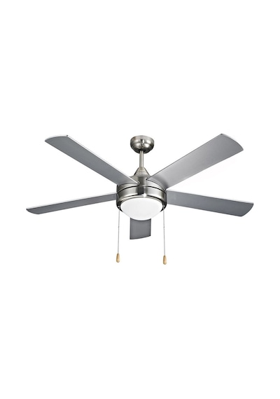 Vanti 60w 140cm 52inç Avizeli Gümüş Metal 5 Kanatlı Tavan Vantilatörü Kcf288