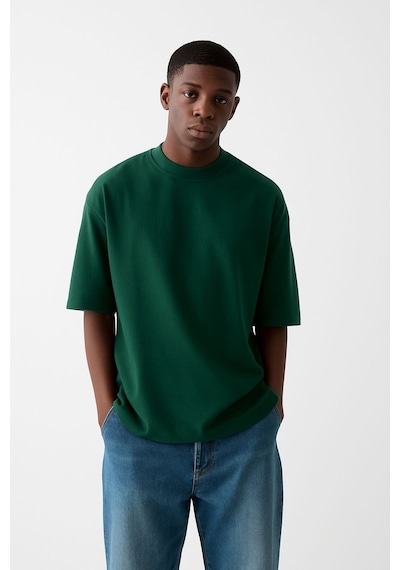 Düz Unisex Tshırt 3q3 Yeşil
