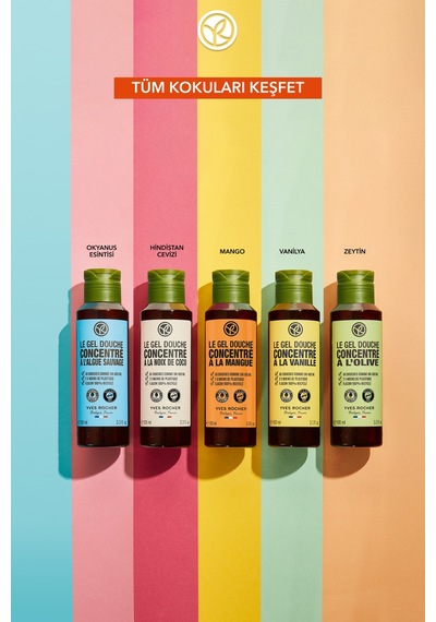 Yves Rocher Konsantre Duş Jeli - Nemlendirici Canlandırıcı Mango & Kişniş-sls,sles İçermez,vegan-100ml Diğer