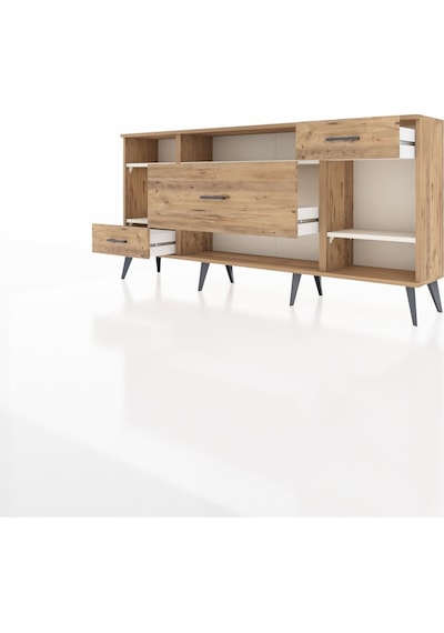 Arges Konsol 4 Raflı 3 Çekmeceli 176x30x83 Çam-aytaşı/çam Aytaşı/çam Arges Konsol 4 Raflı 3 Çekmeceli 176x30x83 Çam-aytaşı/çam Aytaşı/çam
