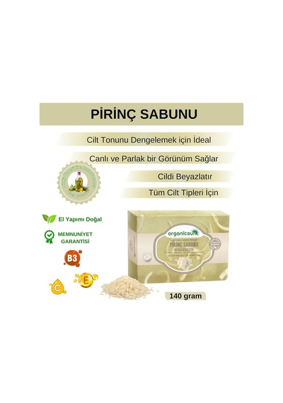 2'li Set Doğal Kabak Lifli Pirinç Sabunu Ve Lifsiz Pirinç Sabunu Diğer