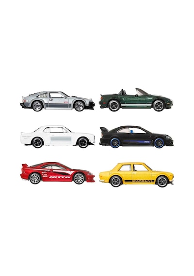 Hot Wheels Japon Temalı Çoklu Arabalar Çok Renkli