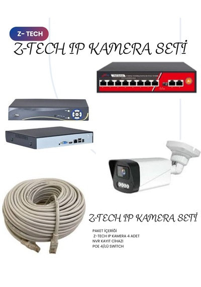 Ztech Ip Kamera Seti