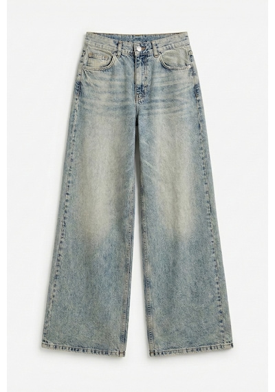 Itsbasic Kadın T.kot Rengi Hera 4s6-67 Palazzo Fit %100 Koton Orta Bel Denim Jean Tint 2s5-32