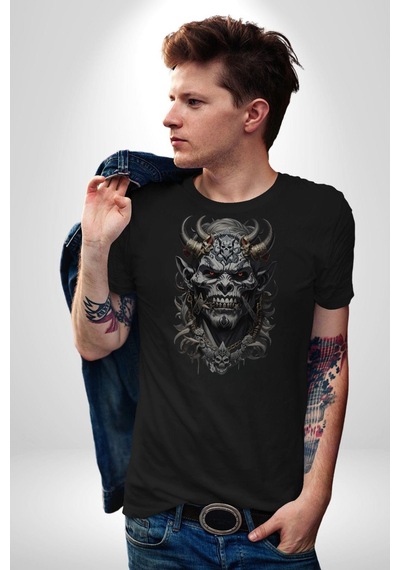 Dünyalar Savaşı Kahraman Unisex Unisex Siyah Organik Baskılı T-shirt Penye Yüksek Kalite Siyah