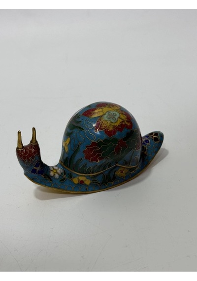 Antika Cloisonne Salyangoz Biblo 9x4cm 127