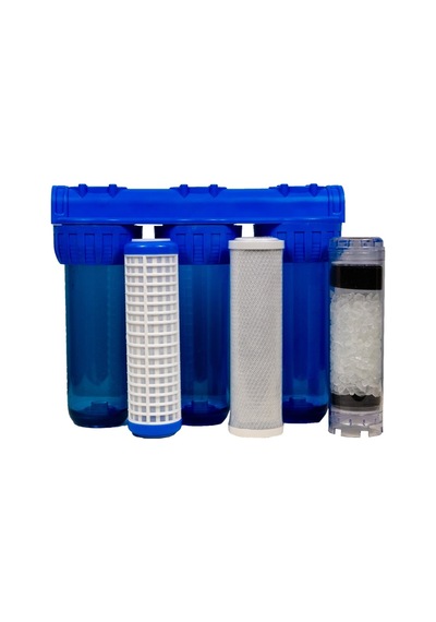Aquames - Kireç Kırıcı Daire Girişi 10" 3 Aşamalı 1" Filtreleme S