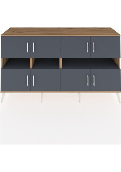 Kronos Konsol 8 Raflı 8 Kapaklı 176x59x99 Çam-antrasit Çam-antrasit Kronos Konsol 8 Raflı 8 Kapaklı 176x59x99 Çam-antrasit Çam-antrasit