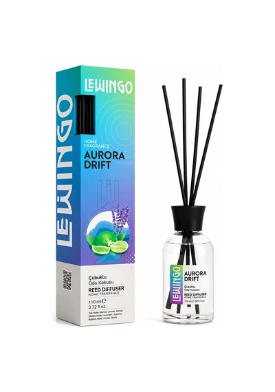 Aurora Drift Bambu Çubuklu Oda Kokusu - 110 Ml - Cam Şişe Çiçek