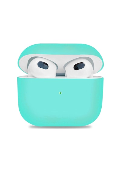 Wozlo Apple Uyumlu AirPods 3 Koruyucu Kılıf - 3. Nesil Silikon Kulaklık Koruma Kılıfı - Mint