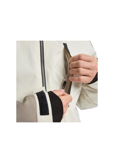 Quiksilver Quıksılver Mıssıon Block Jk Erkek Bone White - Solid Snowboard Ceketi Eqytj03501-weg0 Krem