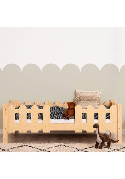 Markaawm Markaawm Montessori Yatak Ahşap Çocuk Karyola Leaf Akçaağaç