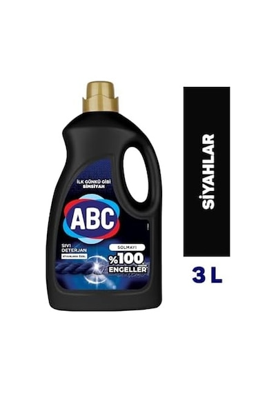 Deterjan Sıvı Çamaşır Deterjanı Siyahlar 3 L 0.75 LT - 2.5 LT - 12 KG