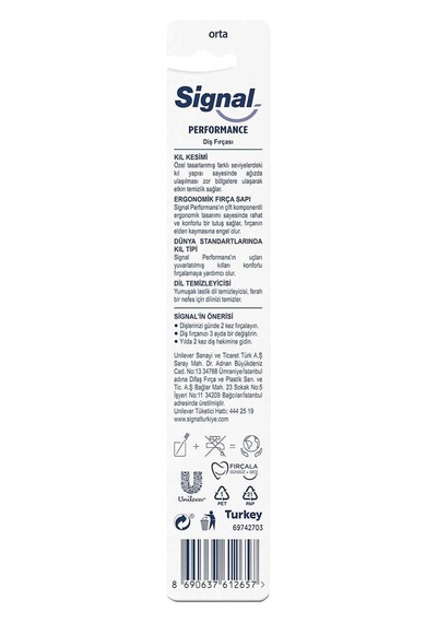 Signal Performans Diş Fırçası, Asorti
